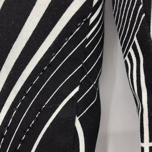 Vintage Haven Bleu B/W Flare Pants sz 6 Psychedelic Y2K - Picture 3 of 13